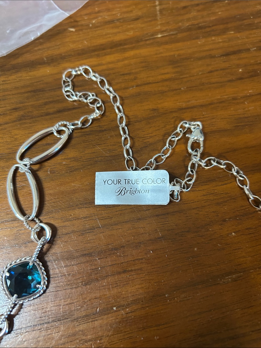 Brighton Silver Multi-Color Long Pendant Necklace. 0125 - Picture 4 of 15